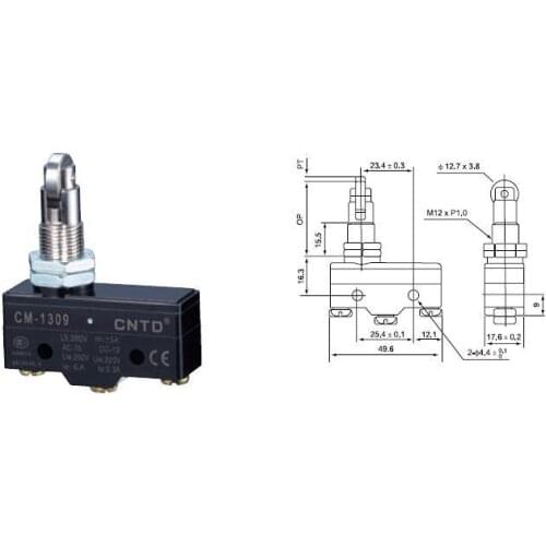 Top Quality Original CNTD CM-1309 Micro Switch/Limit Switch Ui 380V Ith 15A For Electric Forklift Machine Tool