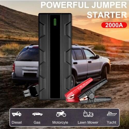 Car Jump Starter Power Bank 12800mAh With Air Compressor Emergency 12V Booster Car Battery Charger For 7L Gas Engines