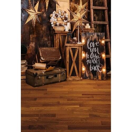Retro Photography Backdrops Brown Wooden Floor Backgrounds for Studio Wedding Photos Portrait Photo Shoot Photophone Vinyl Cloth