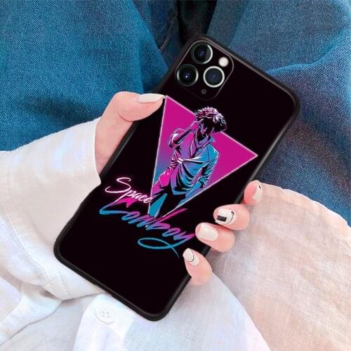 Neon Cowboy anime manga aesthetic silicone Phone Case FOR iPhone Se 6 6s 7 8 Plus X Xr Xs 11 12 Mini Pro Max Glass Cover Shell