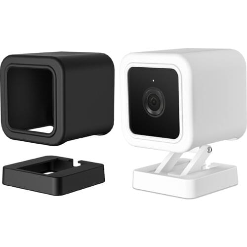 Silicone Skin Camera Case for Wyze Cam V3,Indoor Outdoor Dust-Proof Protective Cover Case for Wyze Cam V3 Accessories,Black