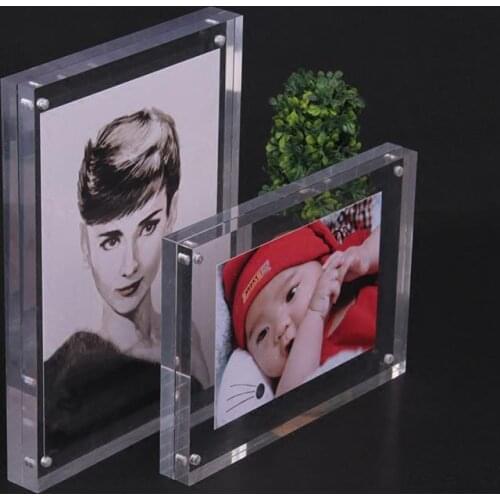 3/4/5/6/7/8/10 Inch Modern Acrylic Photo Frame(10mm+10mm) Living Room Ornaments