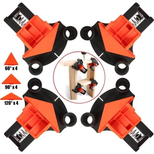 60/90/120 Degree Right Angle Clamp Corner Woodworking Hand Tool Fixing Clips Bar Picture Frame Corner Clip DIY Fixture Tools
