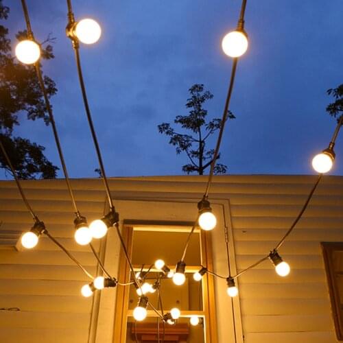 10/20LED Outdoor Commercial Grade String Light G50 Wedding Villa Hotel Holiday Party Backyard Garland Street Light