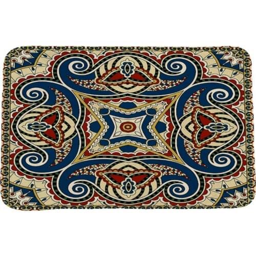 Ethnic Style National Customs Rug Hallway Carpets and Rugs for Bedroom Living Room Carpet Kitchen Bathroom Anti-Slip Floor Mats