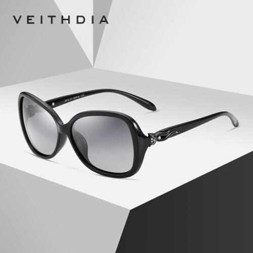 VEITHDIA Womens Sun glasses Polarized Gradient Lens Luxury Ladies Designer Sunglasses Eyewear Accessories For Women 3012