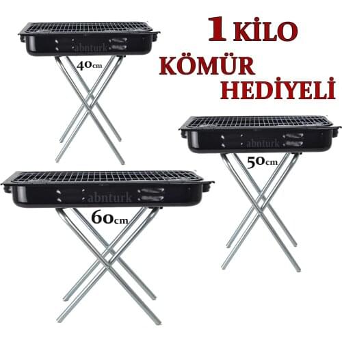 1kg Charcoal Gift Stainless Portable Pedestal Enamel Grill