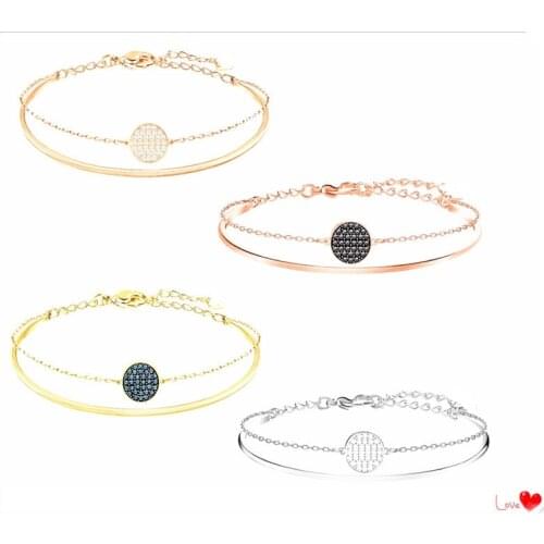2021 fashion Stylish and simple versatile bracelet Jewelry Crystal from Swarovskis For Women and female As Cute gifts