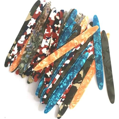 Lots of 24pcs Celluloid Oud Picks Plectrums Reeshe Risha Thickness 0.71mm Mixed Colors