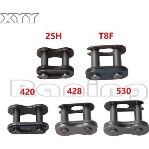 25H T8F 420 428 530 Chain Master Link Pocket Dirt Pit ATV Quad Go Kart E Gas Scooter Motorcycle