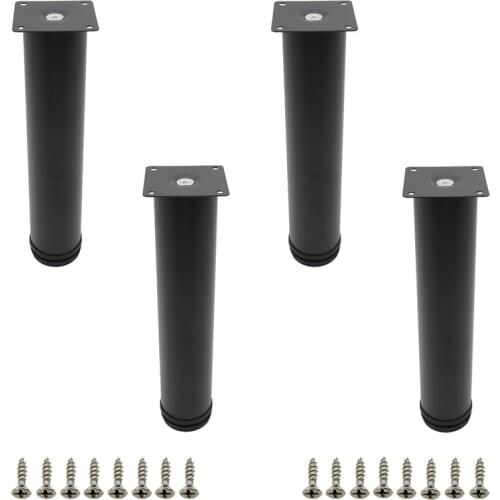4Pack Adjustable Furniture Leg,Heavy Duty Stainless Steel Furniture Foot Upgraded Thickened Metal Leg for Table Sofa Bed Cabinet