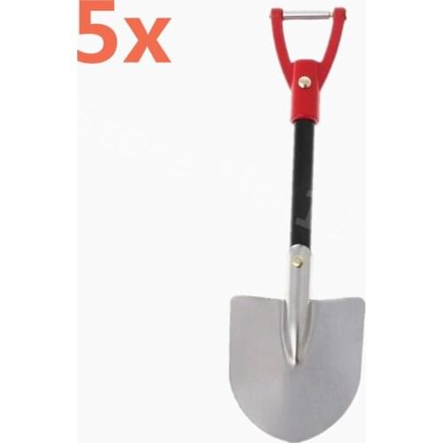5Pieces Metal Shovel Tools For 1/10 RC Rock Crawler Climbing Axial SCX10 D90 D110 CC01 RC4WD TF2 Traxxas TRX4 TRX-4 RC Car Truck