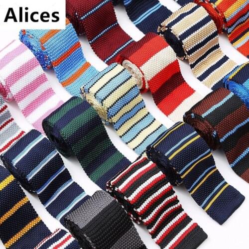 6cm New Mens Casual Knit Tie Skinny Knitted Necktie Narrow Slim Stripe Dot Gravatas Classical Ties Knitting Tape Yarn Designers