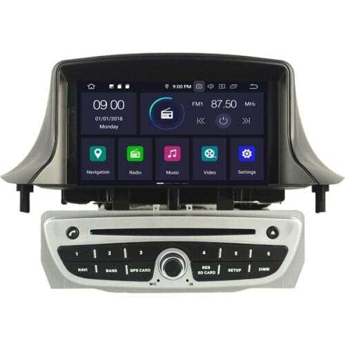 7" Android 10.0 OS Car DVD Multimedia GPS Radio Player for Renault Megane III / Fluence 2008-2015 with Full Video Output Support