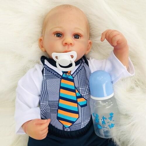 Boutique boy bebe reborn amazing hand painted soft silicone reborn baby dolls new born toys for children gift