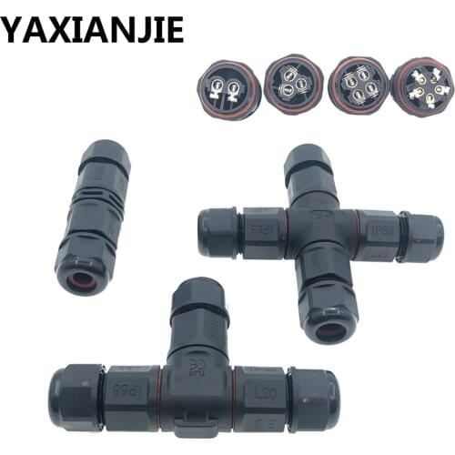 IP68 electrical cable waterproof connector 2 Pin 3 Pin 4 Pin 5 Pin Terminal Adapter Wire Connector Screw Pin LED Light connector