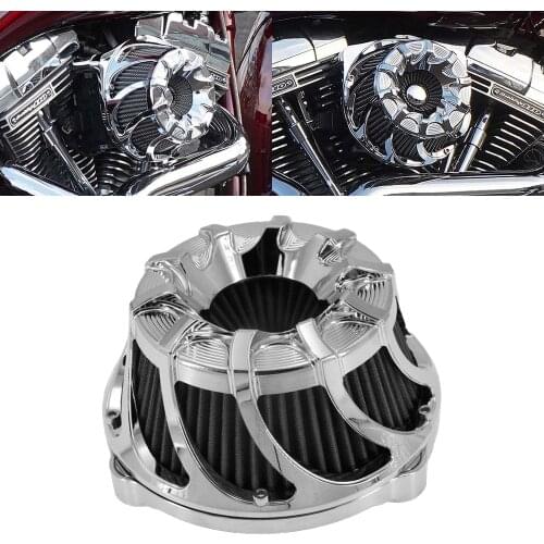 Motorcycle CNC Intake Air Cleaner Filter for Harley XL Sportster 883 Softail Dyna Touring Big Twin Cam FLT FLST FXDLS M8 2000-UP
