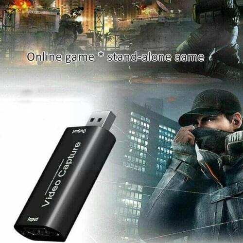 4K Video Capture Card USB2.0 HDMI-compatible Grabber Game Streaming For PS4 DVD Live Camera Recorder Recording Camcorder U7J7