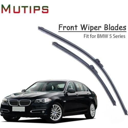 1Set Rubber Car Front Wiper Blade Kit For BMW 5 Series G30 E60 F10 F11 F07 E39 Vehicle Original Windshield Strip Accessories