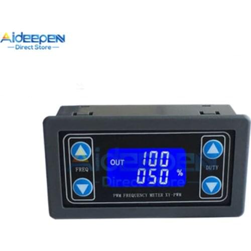 1Hz-150KHz LCD Digital Display PWM Pulse Frequency Duty Cycle Adjustable Square Wave Rectangular Wave Module Signal Generator