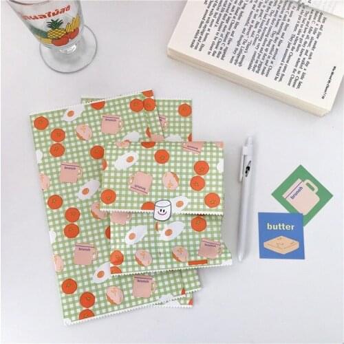 Cartoon Cute Little Fresh Tomato Egg Green Lattice Small Paper Bag Gift Bag Storage Bag Posing Props