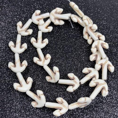 Natural Stone Anchor Shape High Quality charm small Beads for Jewelry Making DIY Necklace Bracelet Accessories