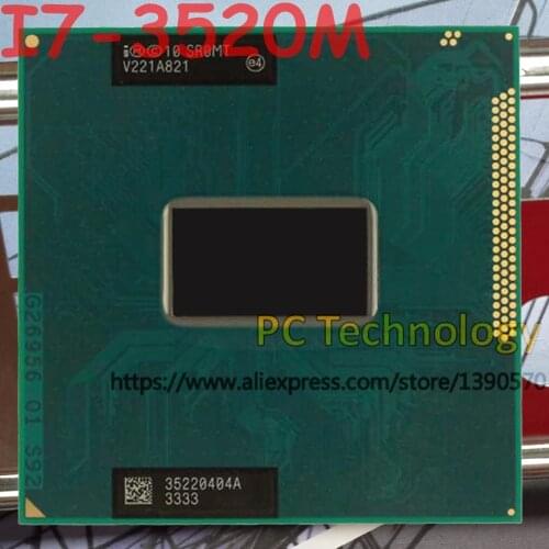 Original Intel Core I7-3520M SR0MT CPU I7 3520M processor 2.9GHz L3=4M Dual core free shipping