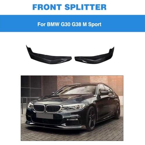 Front Bumper Splitterss For BMW 5 Series G30 G31 M Sport 2017 - 2020 Front Splitters Carbon Fiber