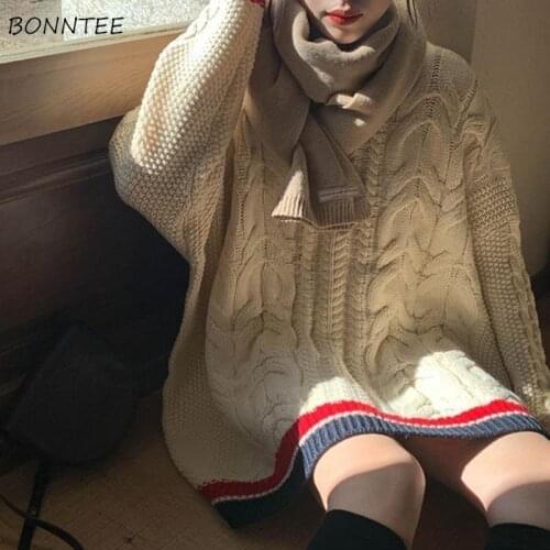 Pullovers Women Japanese Style Trendy Simple Basic All-match Brisk Vintage Preppy Teenager College Spring Harajuku Lady Sweater