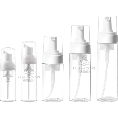 1PCS Portable Foam Bottle Empty Pump Clear Bottle Lotion Shampoo Dispenser Hot Koop Refillable Bottles