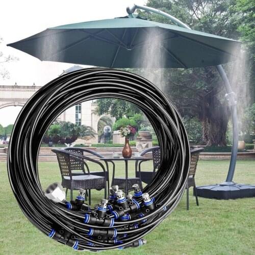 5-20M Atomizing Water Cooling Sprayer Brass Nozzle Water Misting Cooling System Fog Garden Nebulizer Outdoor Summer Sprinkler