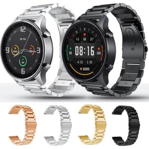 For Xiaomi MI Watch Color & Color Sport Stainless Steel Strap Quick Release Watchband Metal Wristband Bracelet 22mm Watch Band