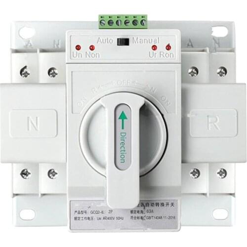 Retail Dual Power Automatic Transfer Switch 2P63A Switch Gear Switch Cb Class Ats Home Single Phase 220V