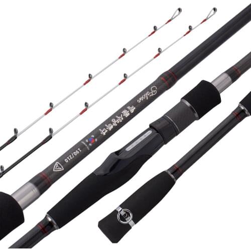 SKmially 170/190cm 190/210cm new product Light Saltwater Boat Squid Fishing Rod Titanium Carbon Fiber Tip Spinning Fishing