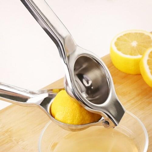 Dropshipping agent Wholesale Logistics China Freight Silver Zinc Alloy Orange Juicer Metal Squeezer Lemon Individual