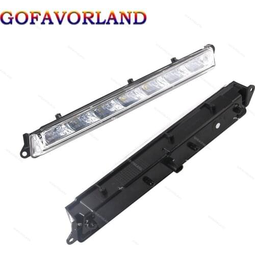 A1649060351 A1649060451 Left & Right 2Pcs LED Daytime Running Light Fog Lamp For Mercedes-Benz GL X166 350 450 500 550 2013-16