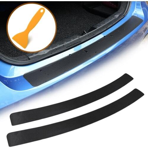 Car Universal Trunk Rear Guard Bumper Plate Sticker For Toyota Corolla Seat Leon Jeep Skoda Fabia Rapid Renault Duster Audi A3