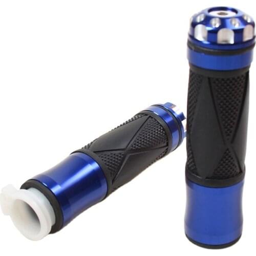 Universal Motorcycle Handlebar Grips 7/8" 22mm Handle Bar End Aluminum Rubber Good Quality motocross