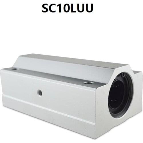 100pcs/lot SC10LUU SCS10LUU long type linear case unit linear ball bearing sliding block for 10mm linear shaft CNC router