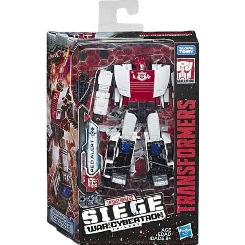 Hasbro 14cm Transformers Toys Generations War for Cybertron Deluxe Wfc-S35 Red Alert Action Figure Collection Model