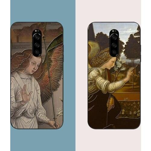 3D Relief Silicone Case For Sony Xperia 5 2019 XZ4 XZ1 Compact XZ XZ 2 XZ3 Oil Painting Back Cover For Xperia 1 10 Plus