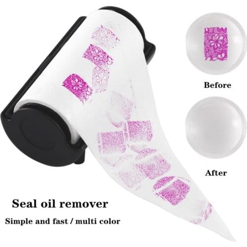 BellyLady 60Pcs Roll Seal Stamp Nail Polish Paint Remove Sticker Cleaner Nail Art Manicure