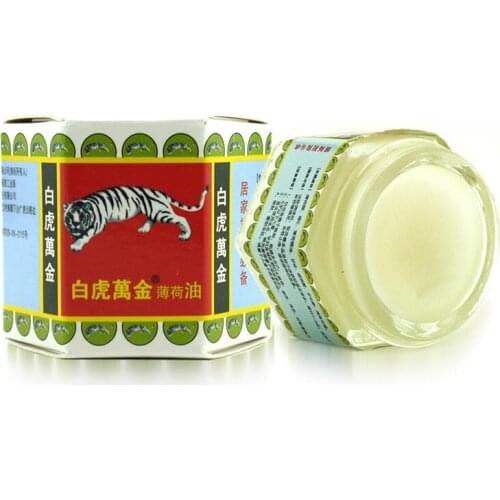 8PCS Tiger Balm White Ointment Insect Bites Extra Strength Pain Muscle Relieving Arthritis Joint Body Pain Thailand Painkiller