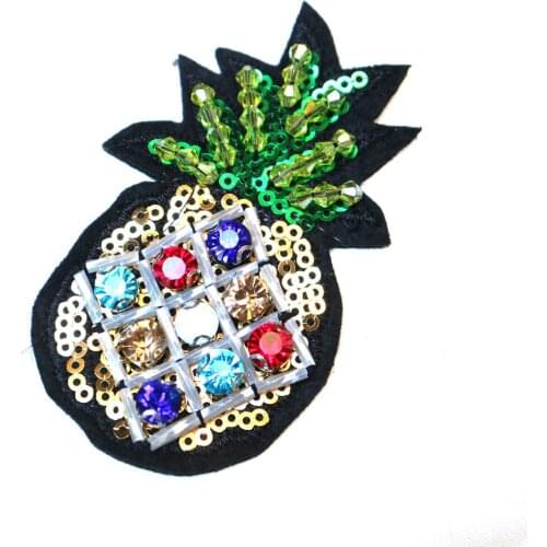 1pc 3D Handmade flowers beaded Patches for clothing DIY sew on sequins rhinestone parches floral embroidered applique patch
