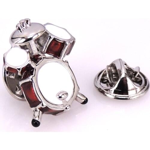 High quality Brooch for men Red drum lapel pin Successful mens music brooches accessories jewelry wholesale XZ038