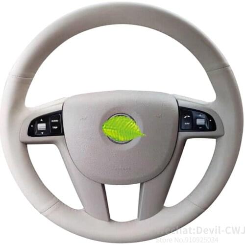 For Buick Park Avenue hand-sewn steering wheel cover leather suede carbon fiber grip cover 2007-2011 car interior accessories