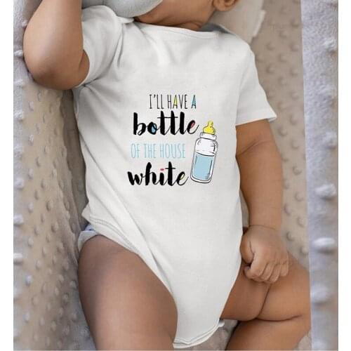 Children Jumpsuits Milk Bottle Printed New Born Baby Clothes Toddler Shower Gifts Romper for Babies Kids Clothing Girls Outfits