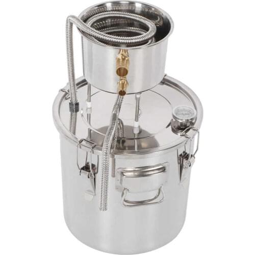 22L Stainless Steel Water Wine Distiller Home Brewing Making Kit Brew Keg Distillation Equipment