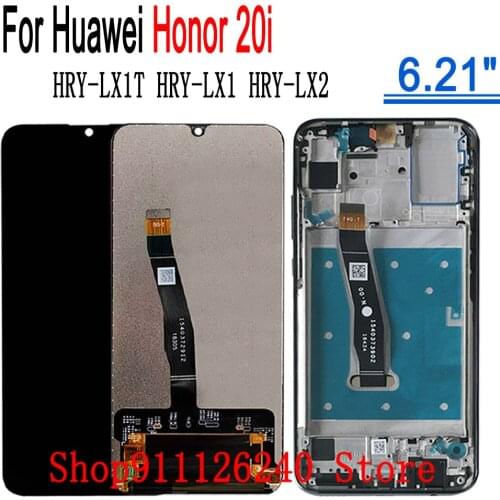 For Huawei Honor 20i LCD Display Digitizer Assembly Touch Screen HRY-LX1T HRY-LX1 HRY-LX2 LCD Display For HUAWEI Honor20i LCD