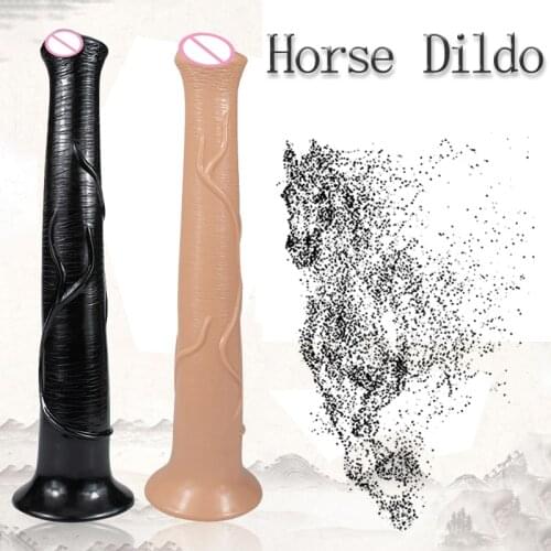 400mm Skin Feeling Realistic Penis Soft Sexy Huge Horse Dildo Sex Toy Female Masturbator Gode Suction Cup Women Erotic Pene Dick